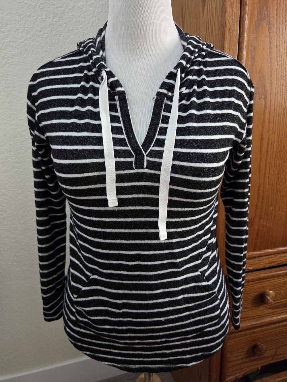 Market & Spruce Striped Hooded Tunic